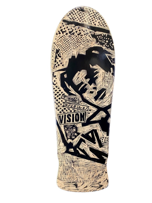 VISION ORIGINAL MG DECK-WOODCUT ART BY SEAN STARWARS- 10"x30"