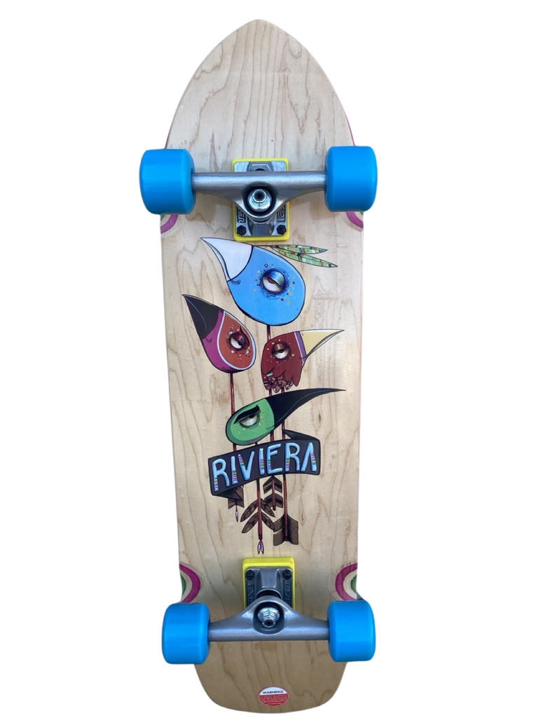 SALE Riviera Arrowhead Skateboard Complete- 8.75"x32.25"
