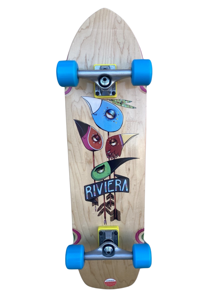 SALE Riviera Arrowhead Skateboard Complete- 8.75"x32.25"