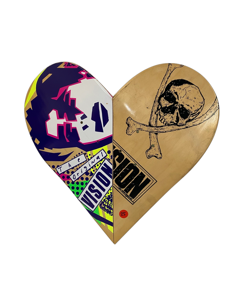 Skateboard Heart Art 