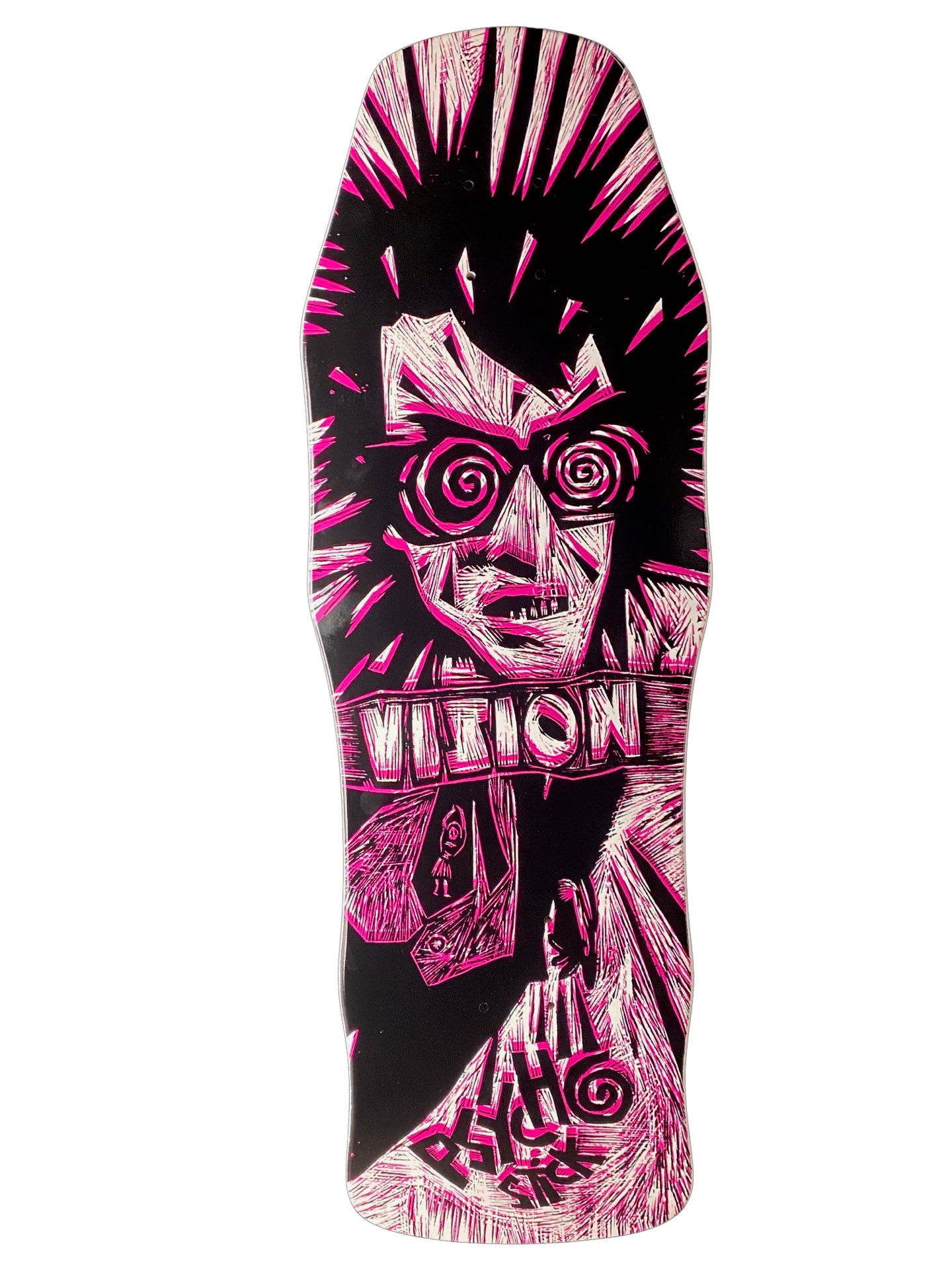 Vision Original Psycho Stick Deck-Woodcut Art by Sean Starwars - 10