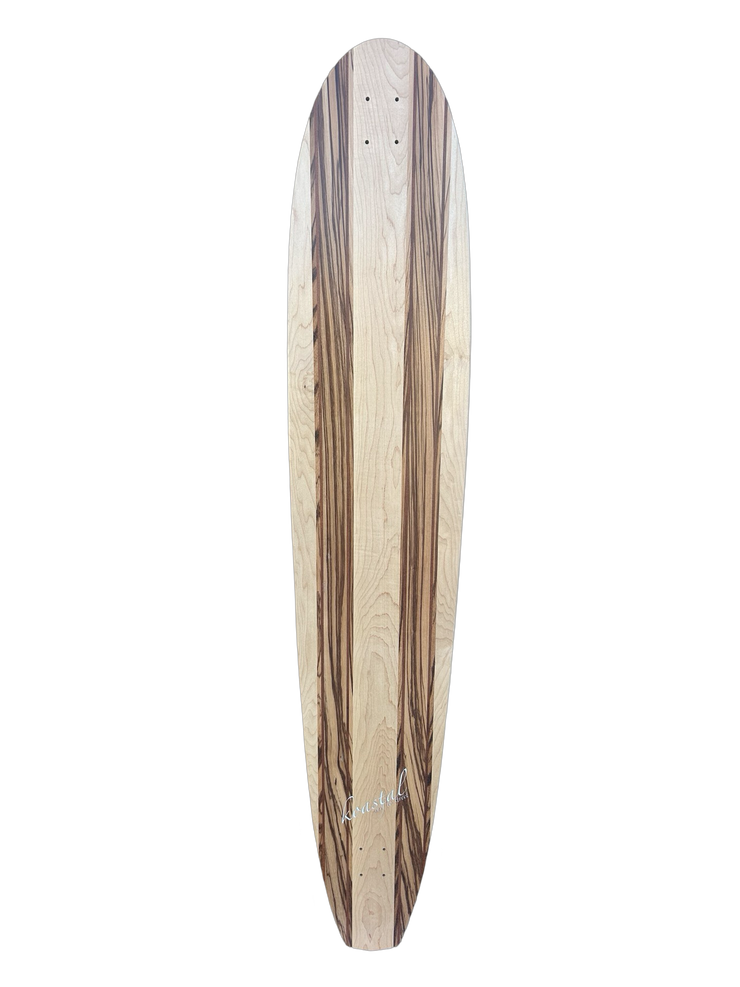 Koastal Drifter-6 Tiger Wood/Maple 60" Longboard Cruising Skateboard Deck