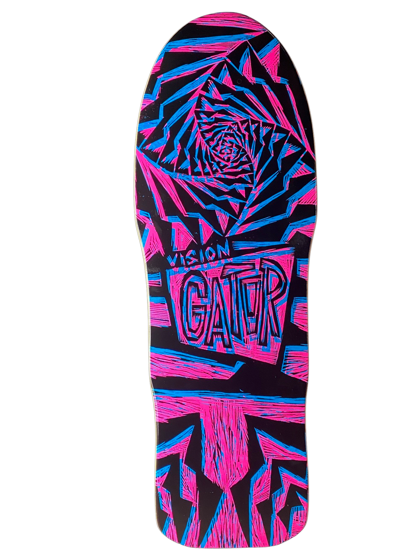 Vision Gator II Deck-Woodcut Art by Sean Starwars- 10.25