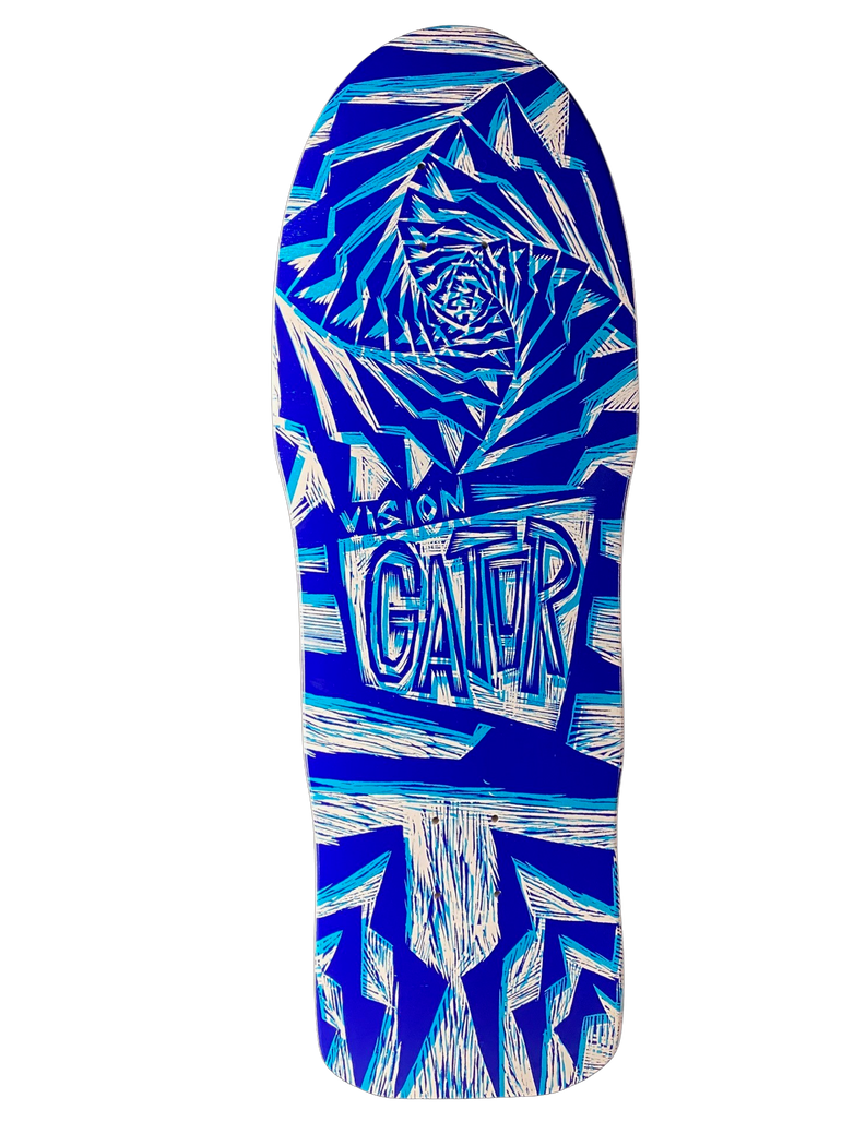 Vision Gator II Deck-Woodcut Art by Sean Starwars- 10.25
