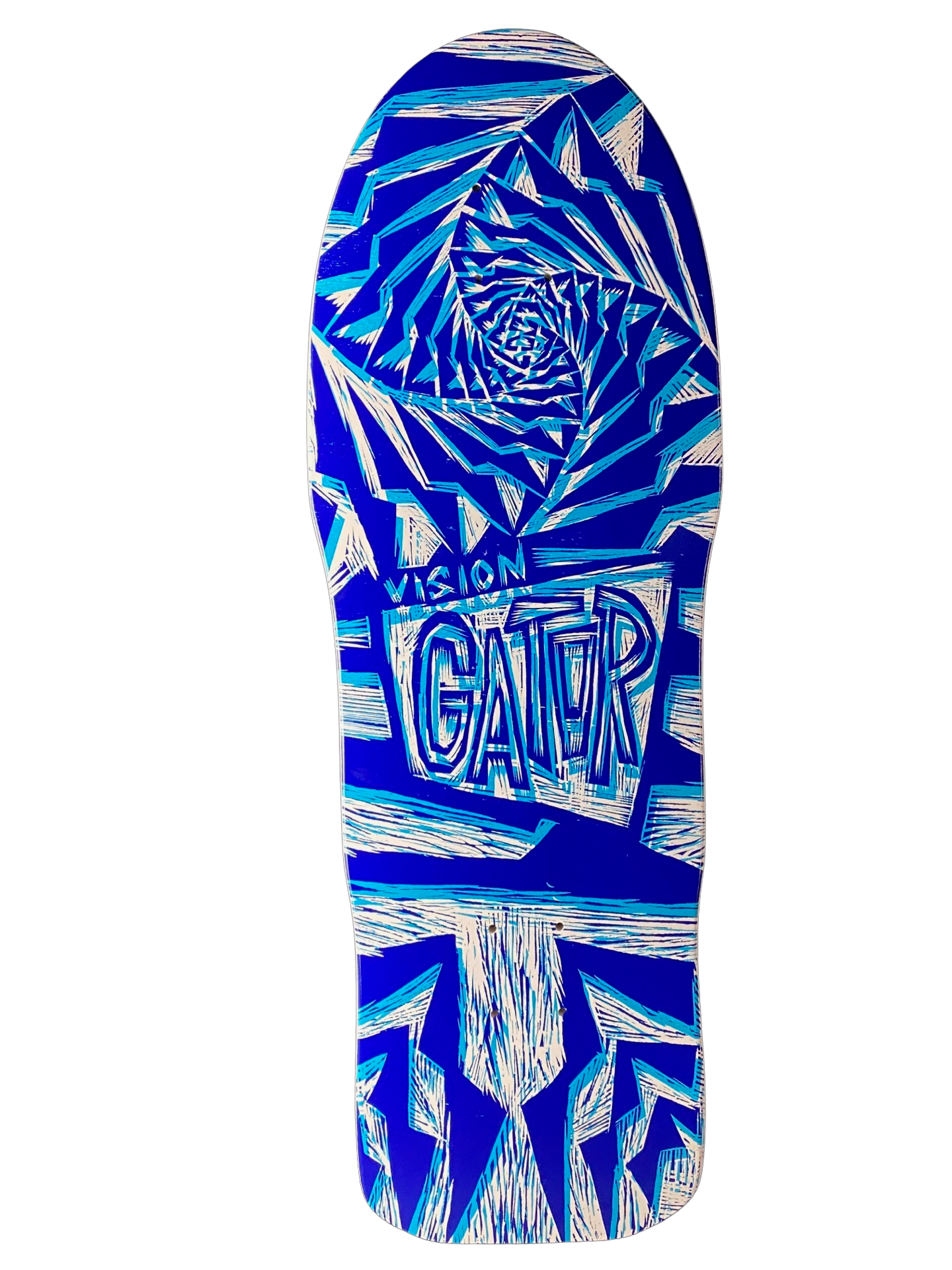 Vision Gator II Deck-Woodcut Art by Sean Starwars- 10.25