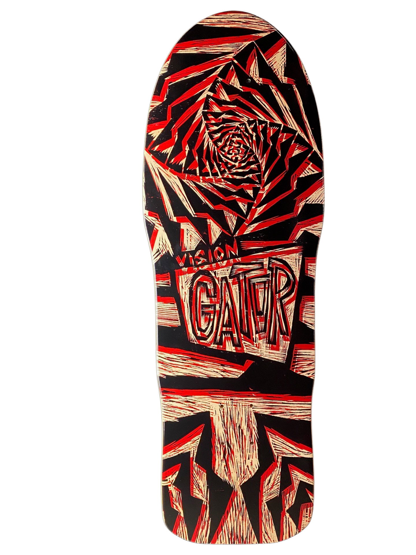 Vision Gator II Deck-Woodcut Art by Sean Starwars- 10.25