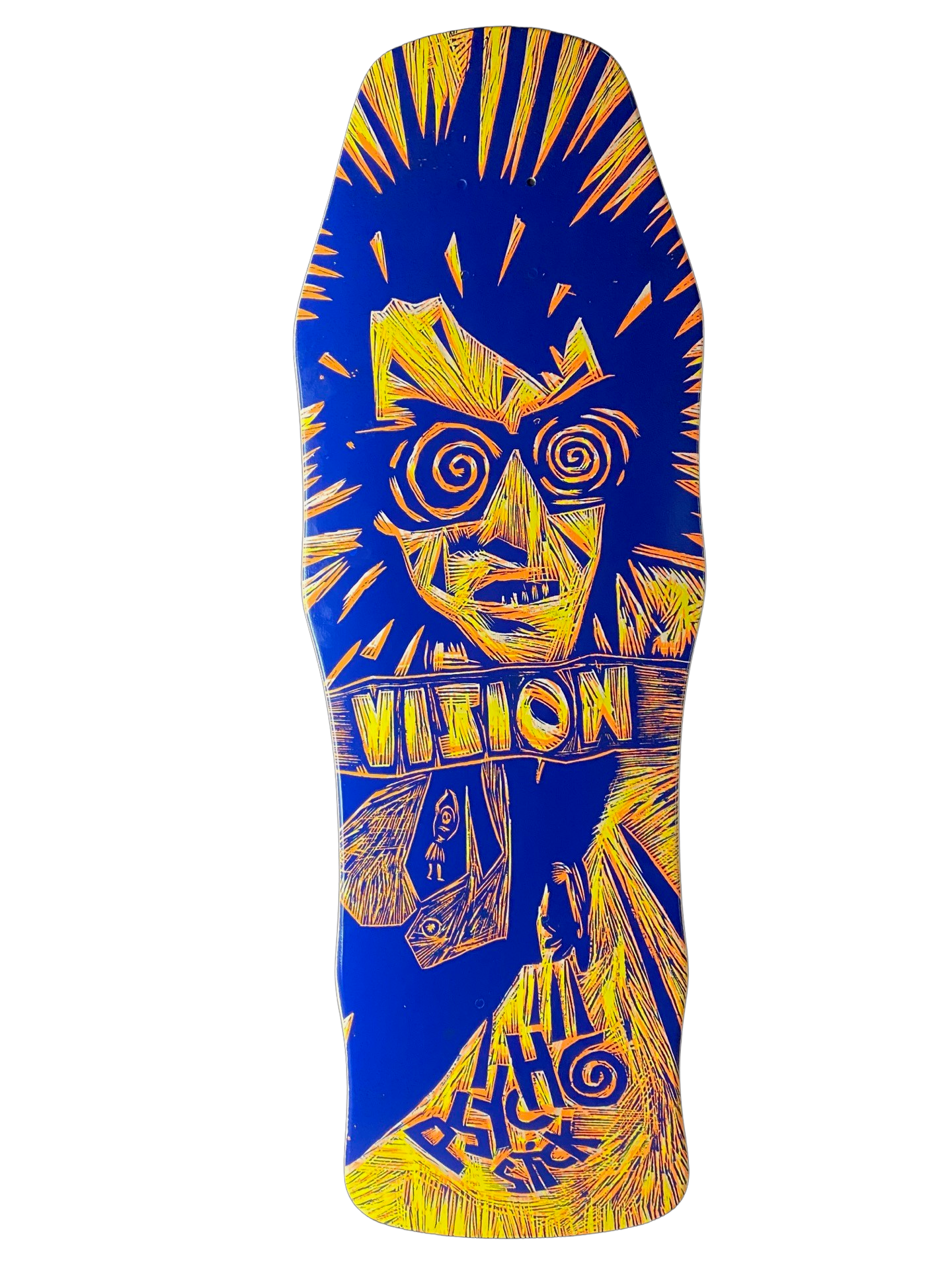 Vision Original Psycho Stick Deck-Woodcut Art by Sean Starwars - 10