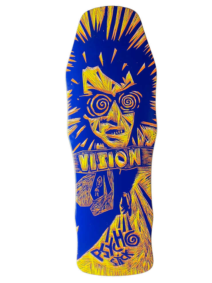 Vision Original Psycho Stick Deck-Woodcut Art by Sean Starwars - 10"x30"