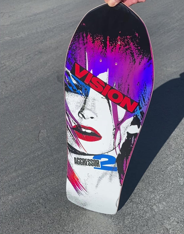 Vision Aggressor 2 Limited Pink Foil color way Deck - 10.25