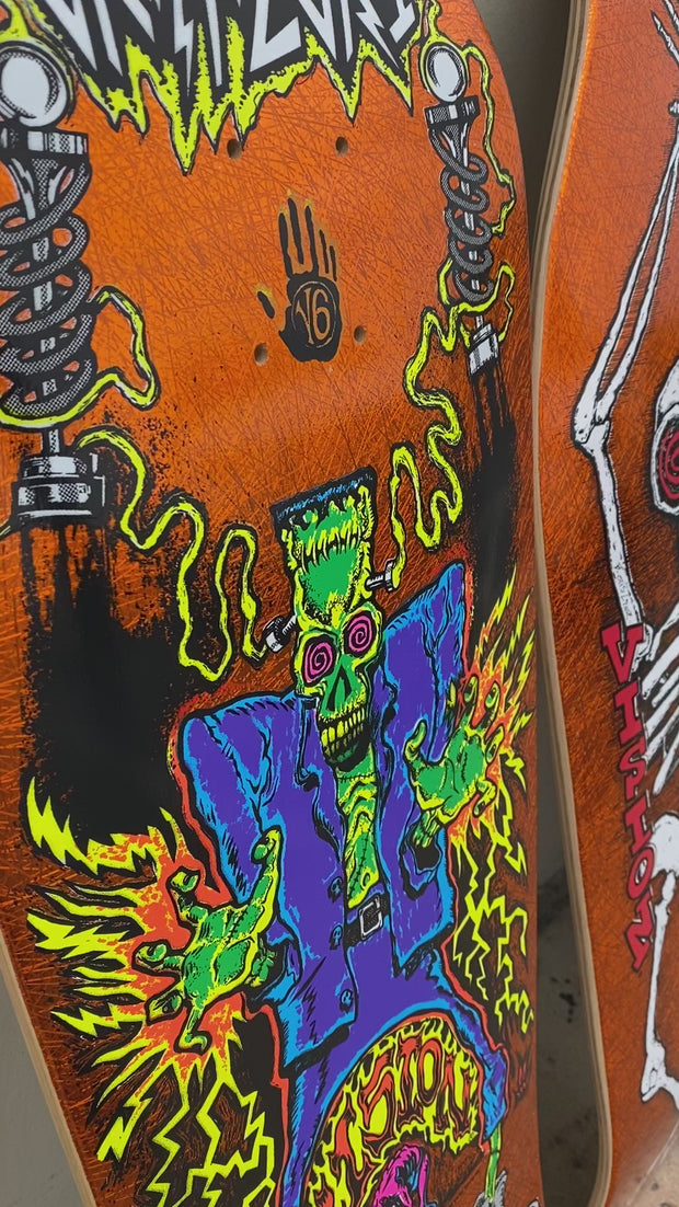 Vision Old Ghost Limited Orange Scratch Foil Deck - 10
