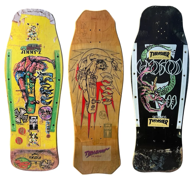 Hosoi Skateboards- Painted Air/Sketch Air/Dragon 3 Deck set