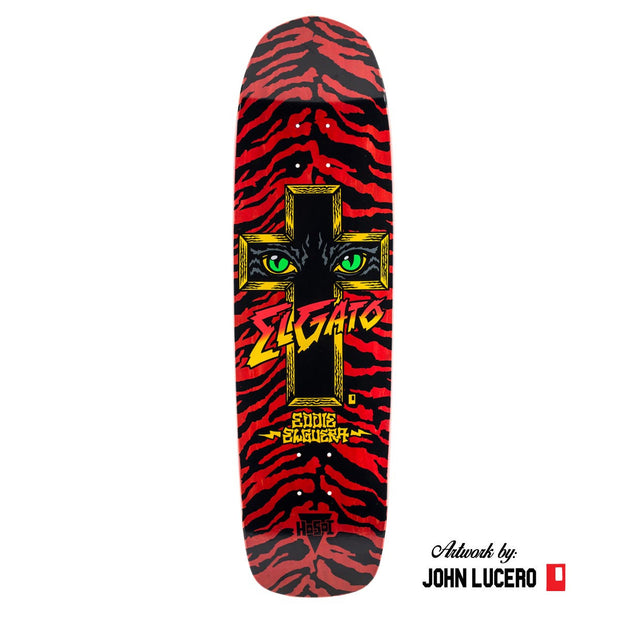 Hosoi Skateboards Cat Eyes Deck– 8.75"x32.75"- Red