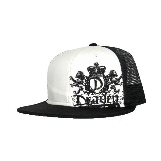 Lion Crest Black White Draven Hat