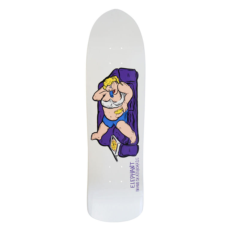 Elephant Brand Couch Potato Deck - White/Purple 8.5"x32"