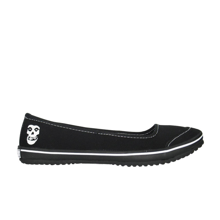 Draven Misfits Ghoul Black/White Flats Women's Shoes