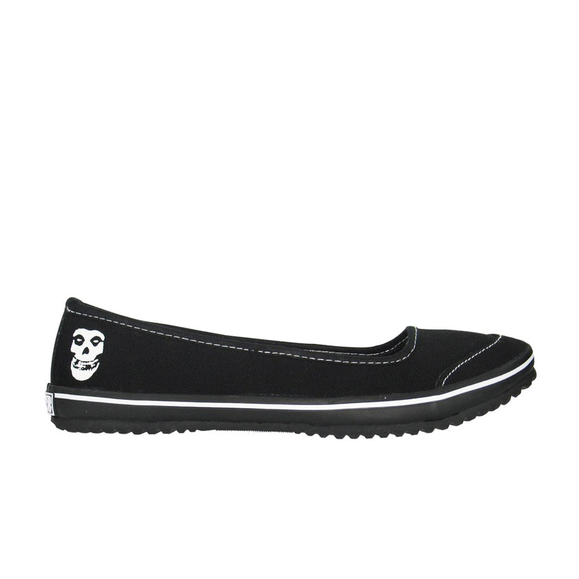 Draven Misfits Ghoul Black/White Flats Women's Shoes