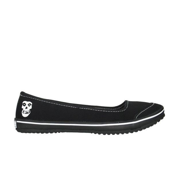 Draven Misfits Ghoul Black/White Flats Women's Shoes