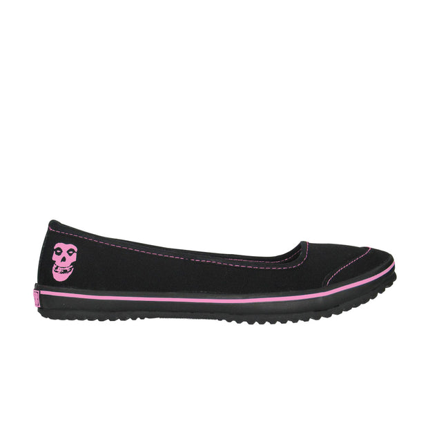 Draven Misfits Ghoul Black/Pink Flats Women's Shoes