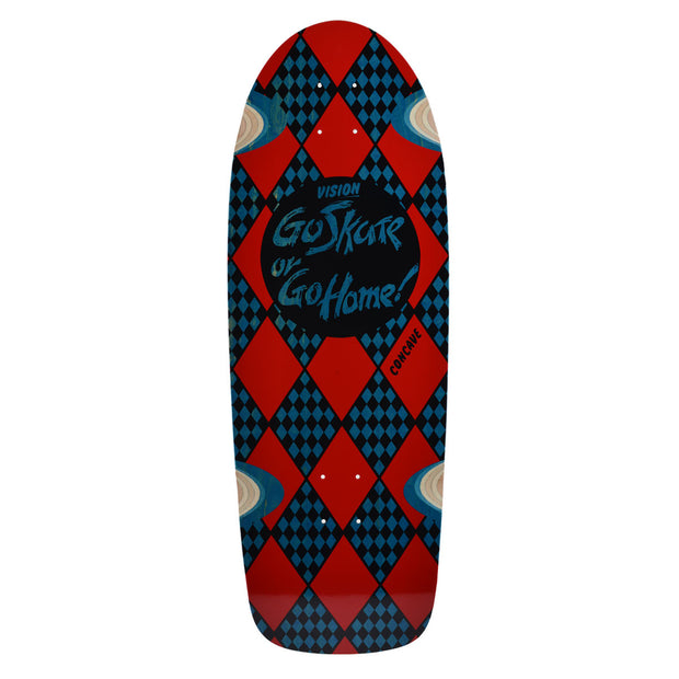 Vision Go Skate or Go Home Deck - 10.25"x30"- Blue
