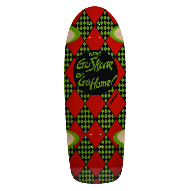 Vision Go Skate or Go Home Deck - 10.25"x30"- Lime