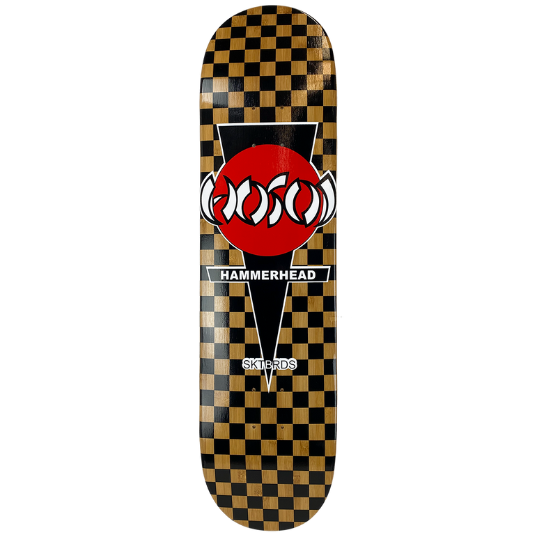 Hosoi Checkered Bamboo deck- Popsicle Shape