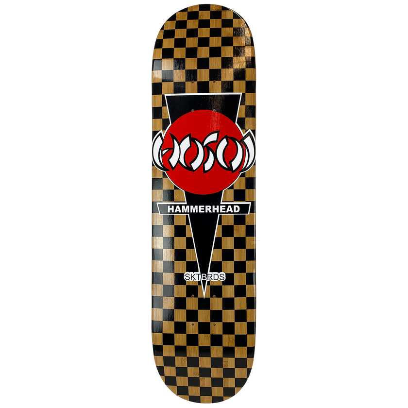 Hosoi Checkered Bamboo deck- Popsicle Shape
