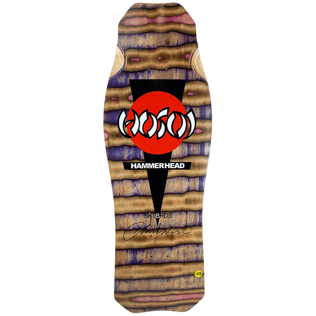 Hosoi Skateboards Signed O.G. Hammerhead Swirl Limited Deck 
