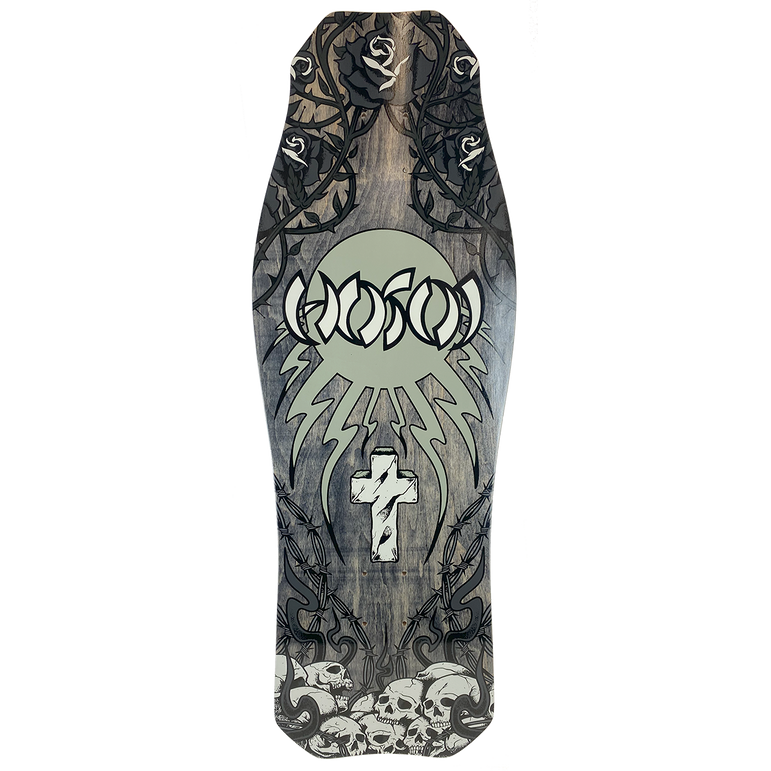 Hosoi Skateboards Skull N' Roses OG Hammerhead Deck – 10.5