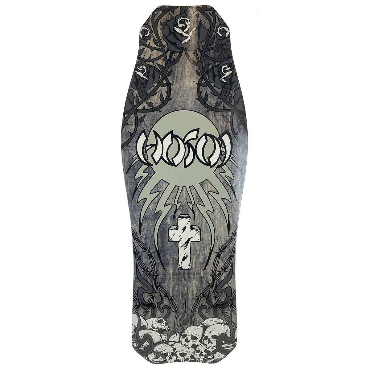 Hosoi Skateboards Skull N' Roses OG Hammerhead Deck – 10.5