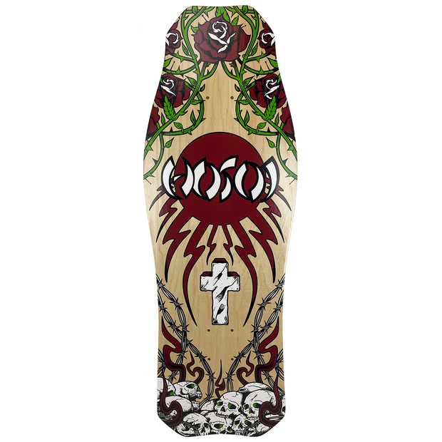Hosoi Skateboards Skull N' Roses OG Hammerhead Deck – 10.5"x31"