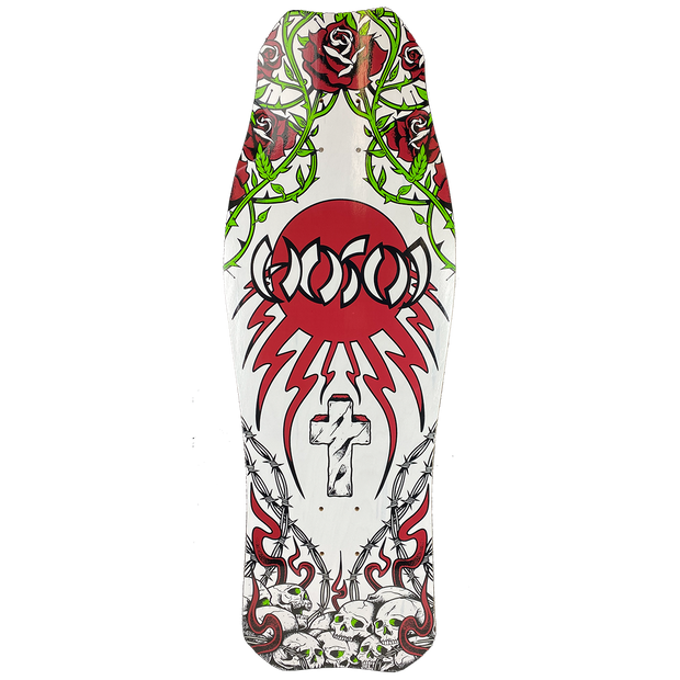 Hosoi Skateboards Skull N' Roses OG Hammerhead Deck – 10.5