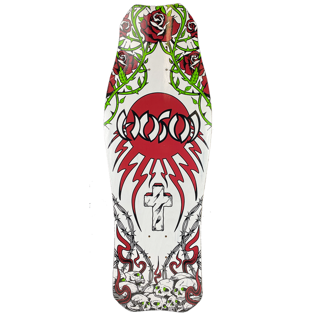 Hosoi Skateboards Skull N' Roses OG Hammerhead Deck – 10.5"x31"