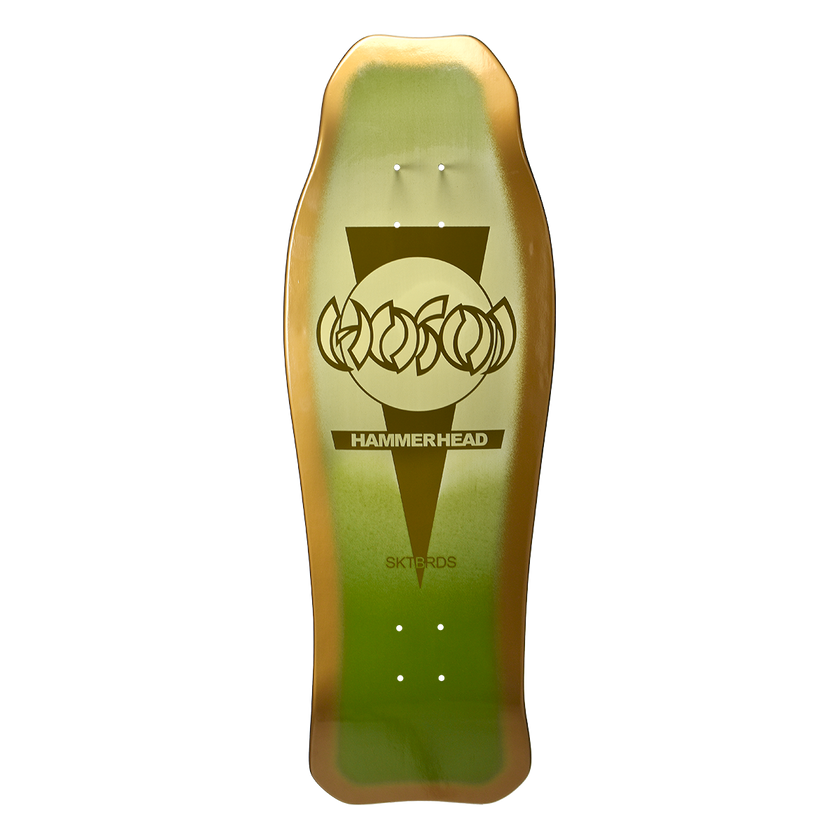 Hosoi Hammerhead Double Kick Sunburst Deck Green - 10.25"x31"