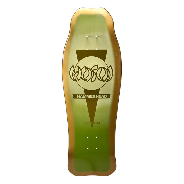 Hosoi Hammerhead Double Kick Sunburst Deck Green - 10.25"x31"