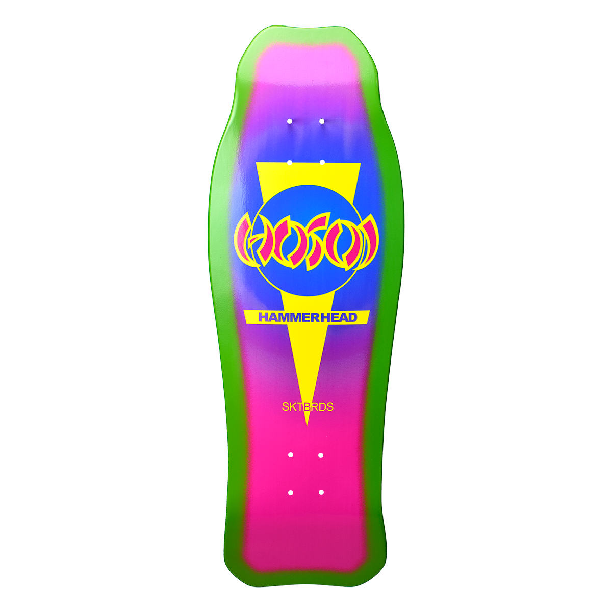Hosoi Hammerhead Double Kick Sunburst Deck Pink / Purple