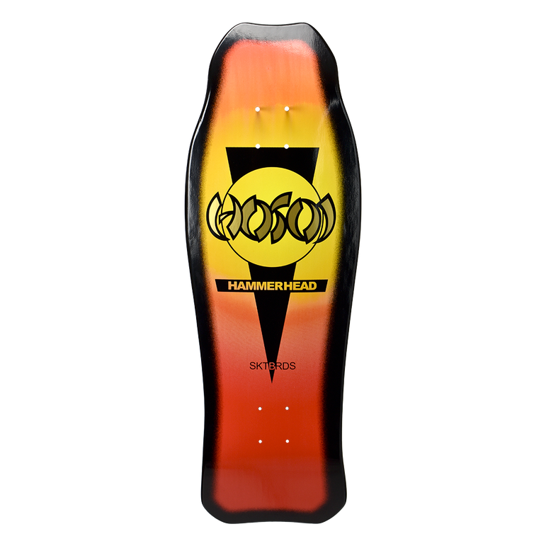 Hosoi Hammerhead Double Kick Sunburst Deck Orange / Yellow - 10.25"x31"