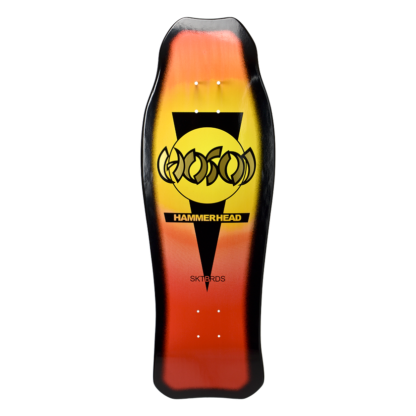 Hosoi Hammerhead Double Kick Sunburst Deck Orange / Yellow - 10.25"x31"