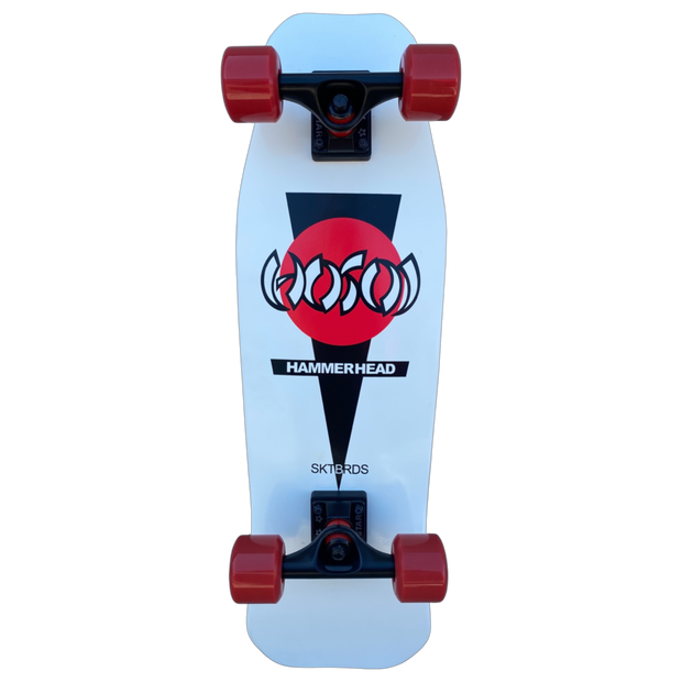 SALE Hosoi Skateboards White Hammerhead Mini Cruiser Complete Blem– 8.5" x 28"