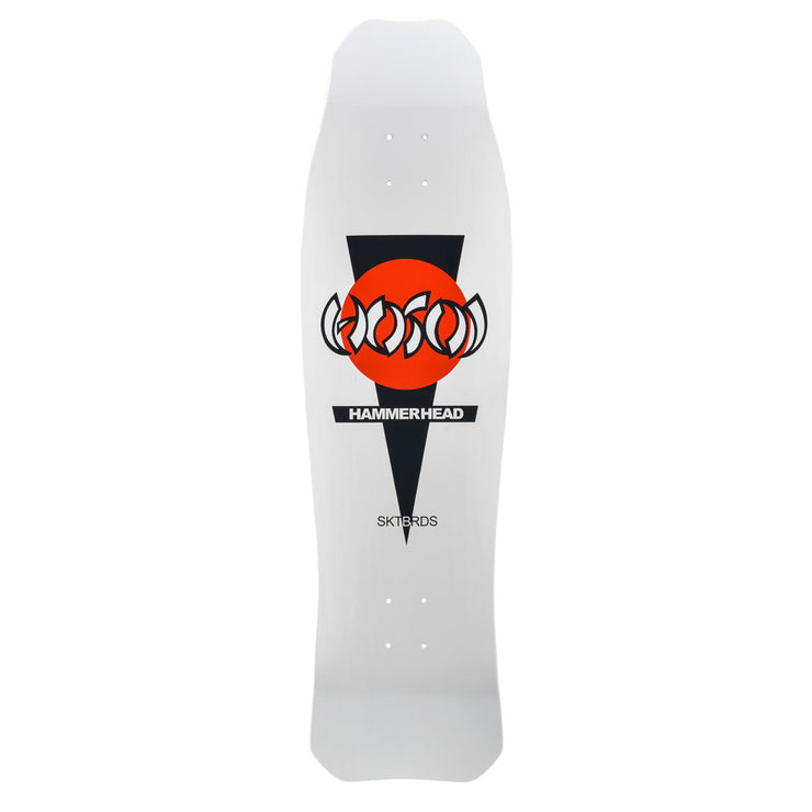 Hosoi Skateboards Hammerhead Longboard Deck – 10" x 37"- White