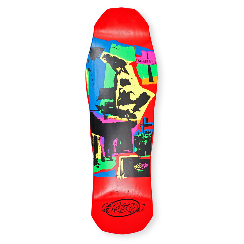 Hosoi Skateboards Pop Art 87 Deck (Large) – 10"x32.75"- Red