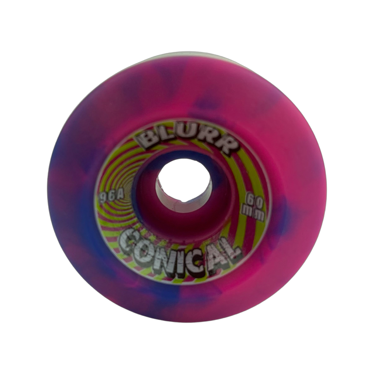 Blurr Re-issue wheels- 60mm 96a  Swirls Conicals