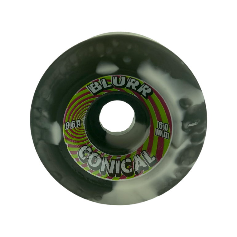 Blurr Re-issue wheels- 60mm 96a  Swirls Conicals