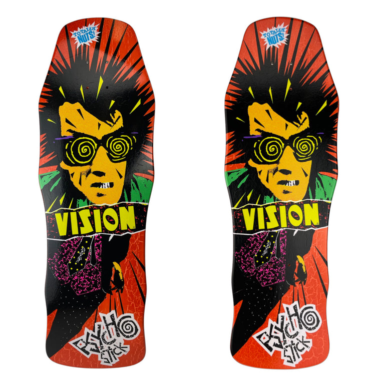 Vision Dipped Crackle "Double Take" Series Psycho Stick Deck - 10"x30"