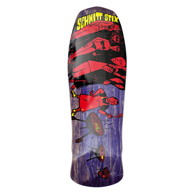 Schmitt Stix Joe Lopes BBQ Modern Concave Deck- 10.125"x31"- Purple/REd