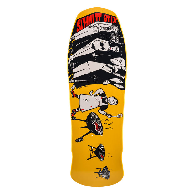 Schmitt Stix Joe Lopes BBQ Deck-10.125"x30.625"- Yellow/White