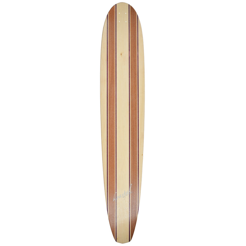 Koastal Drifter-1 Mahogany/Aspen/Purple Heart 60" Longboard Cruising Skateboard Deck