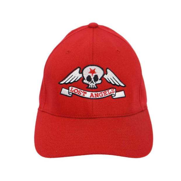 Lost Angels Skull Hat- Red