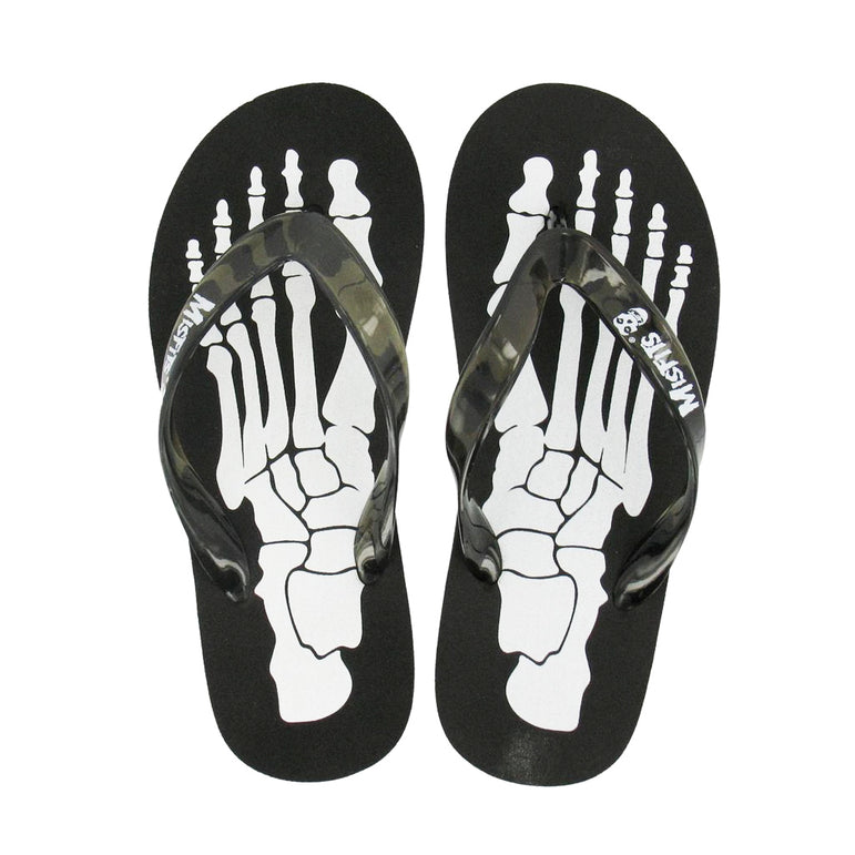 Draven Misfits Skeleton Flip Flops Shoes