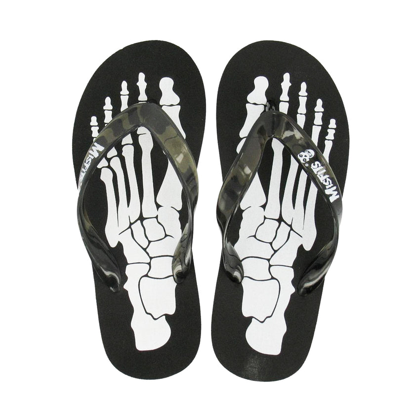 Draven Misfits Skeleton Flip Flops Shoes