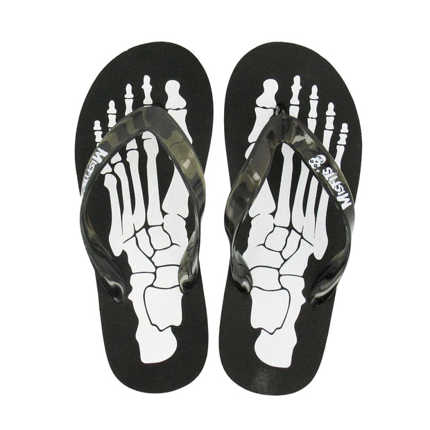 Draven Misfits Skeleton Flip Flops Shoes